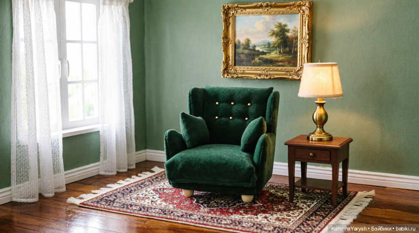 🧸 Мягкое кресло для кукол «Зябушка» — уют ручной работы для вашей коллекции. Цвет в ассортименте (фото 7)