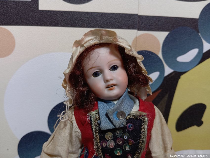 Антикварная кукла от Gebruder Kuhnlenz,молд 44-17 (фото 6)