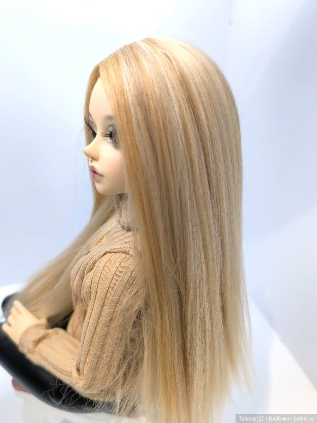 Парик для куклы Minifee с обхватом головы 17,5-18см (фото 3)