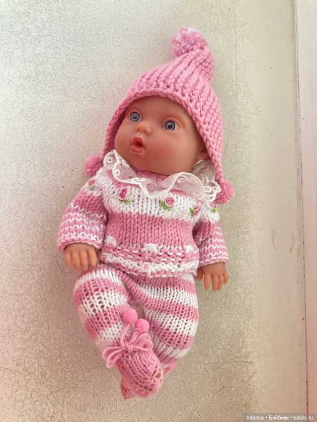Вязанные комплекты для пупсят (фото 2)