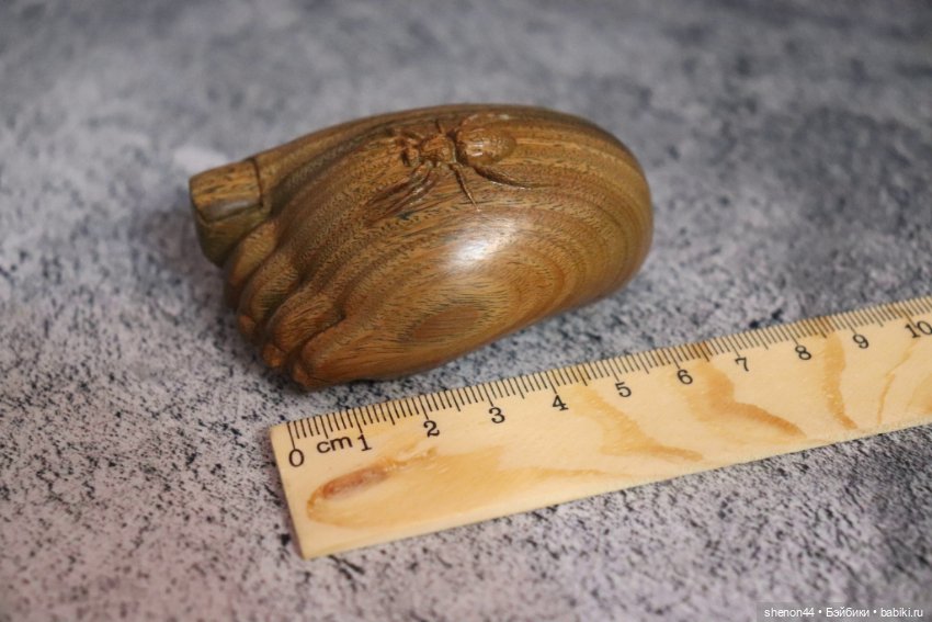 Сувенир из натурального дерева "Стопа" (фото 3)