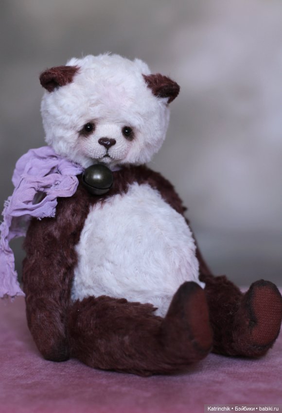 Панда тедди, 18 см — Авторские игрушки (фото 4)
