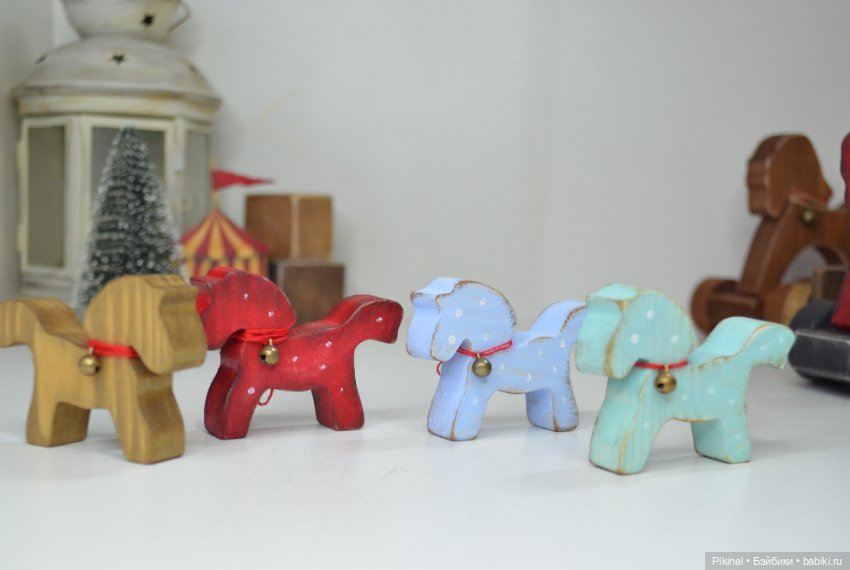 Маленькие лошадки из дерева) Подарю к покупке)
