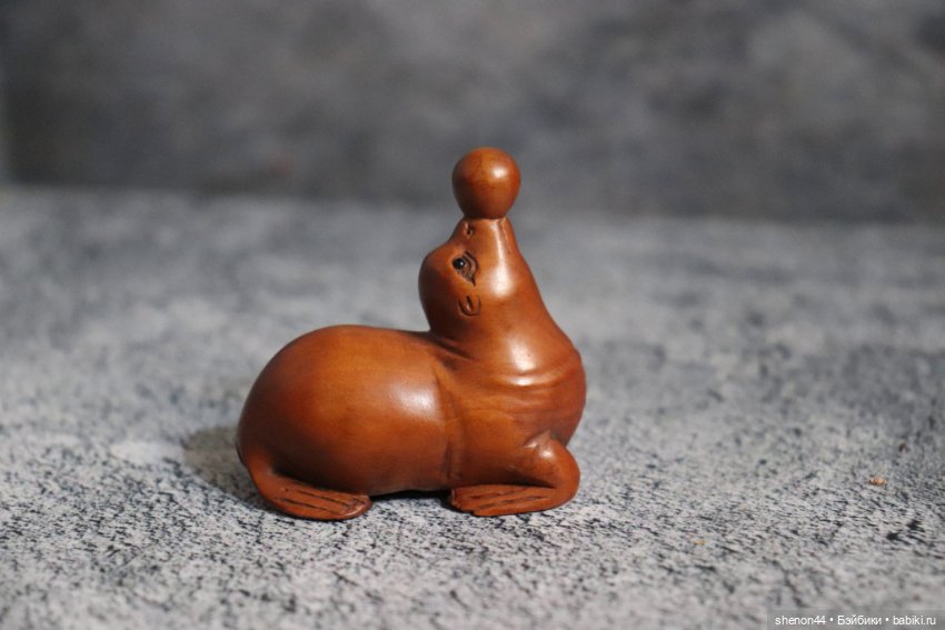 Нэцкэ "Тюлень" — Статуэтки