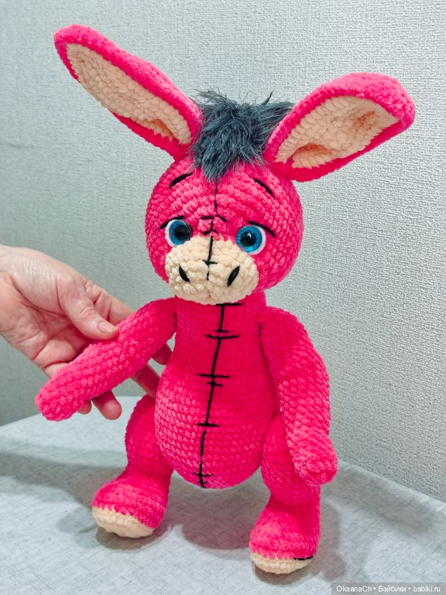 Ослик из плюша — Авторские игрушки (фото 2)