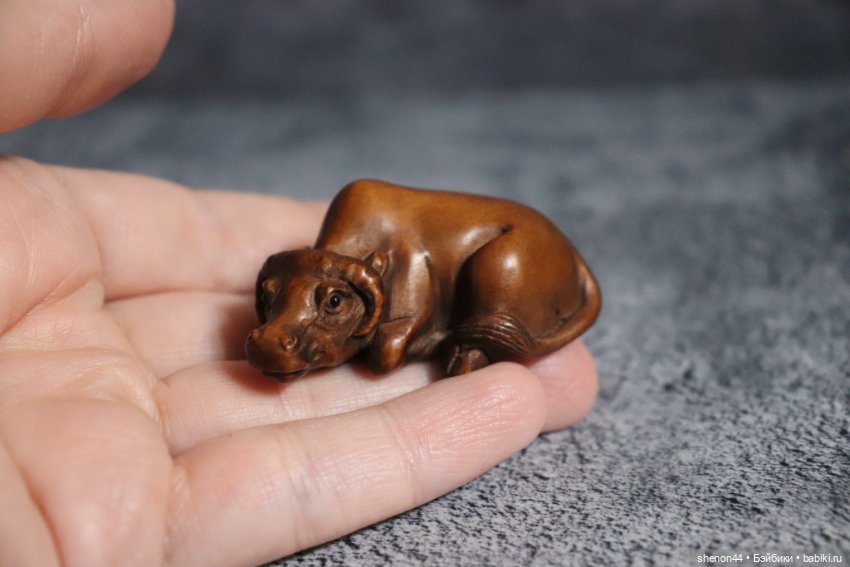 Нэцкэ "Бык". Винтаж! Более 50 лет (фото 4)