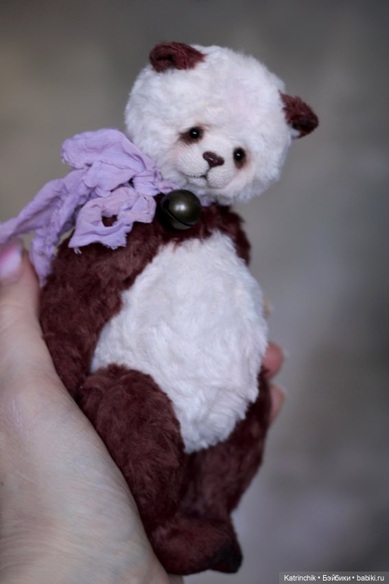 Панда тедди, 18 см — Авторские игрушки (фото 3)