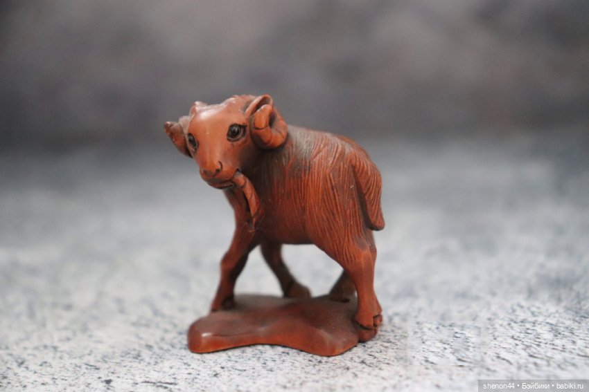 Нэцкэ "Баран" . Винтаж — Статуэтки
