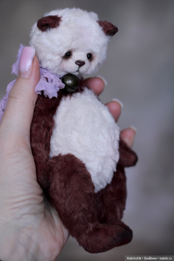 Панда тедди, 18 см — Авторские игрушки (фото 6)