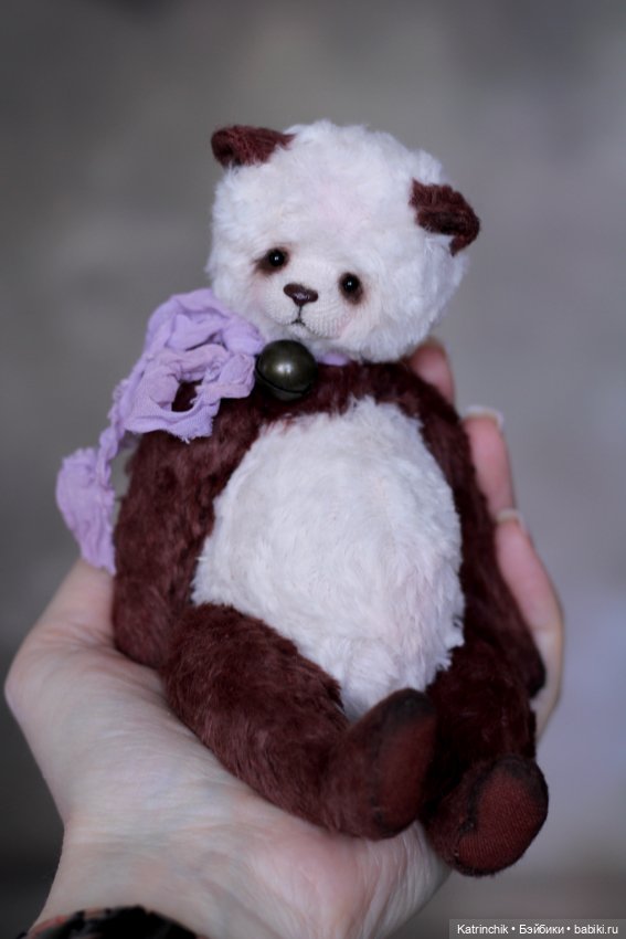 Панда тедди, 18 см — Авторские игрушки (фото 5)