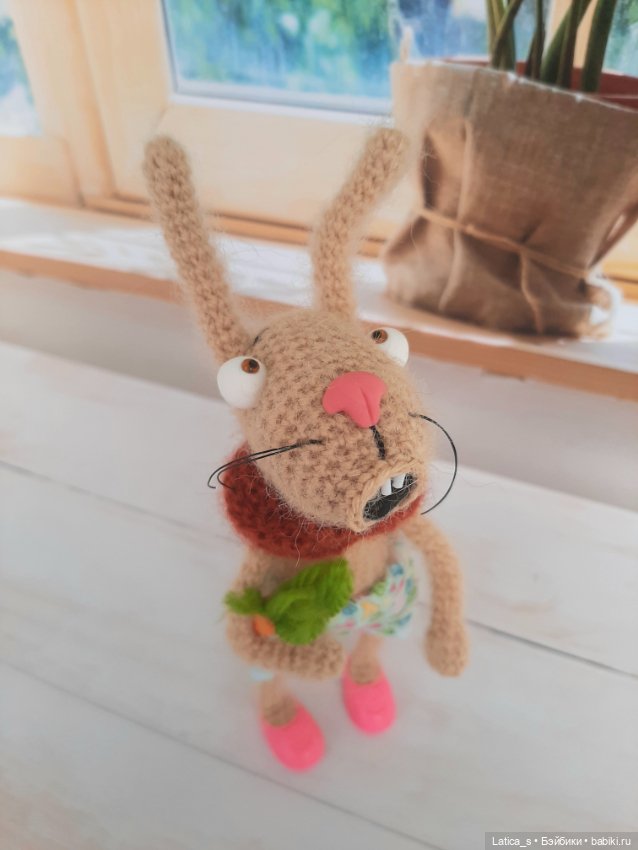 Кролик и лягушонок — Авторские игрушки (фото 4)