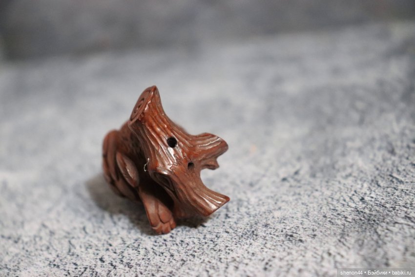 Нэцкэ "Снегирь на ветке" — Статуэтки (фото 5)