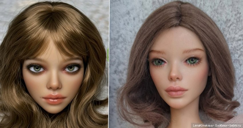 Мари и Алиса Glacedolls две головы