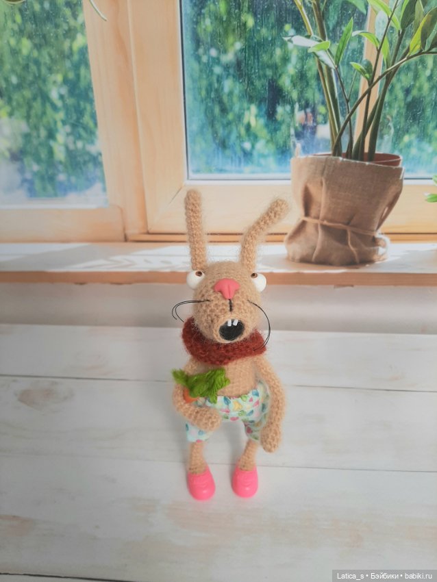 Кролик и лягушонок — Авторские игрушки (фото 3)
