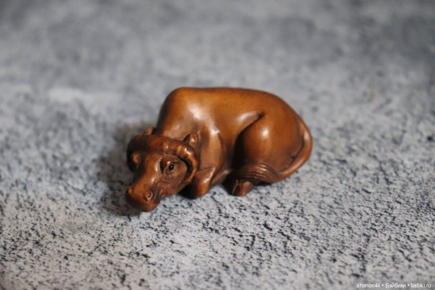 Нэцкэ "Бык". Винтаж! Более 50 лет