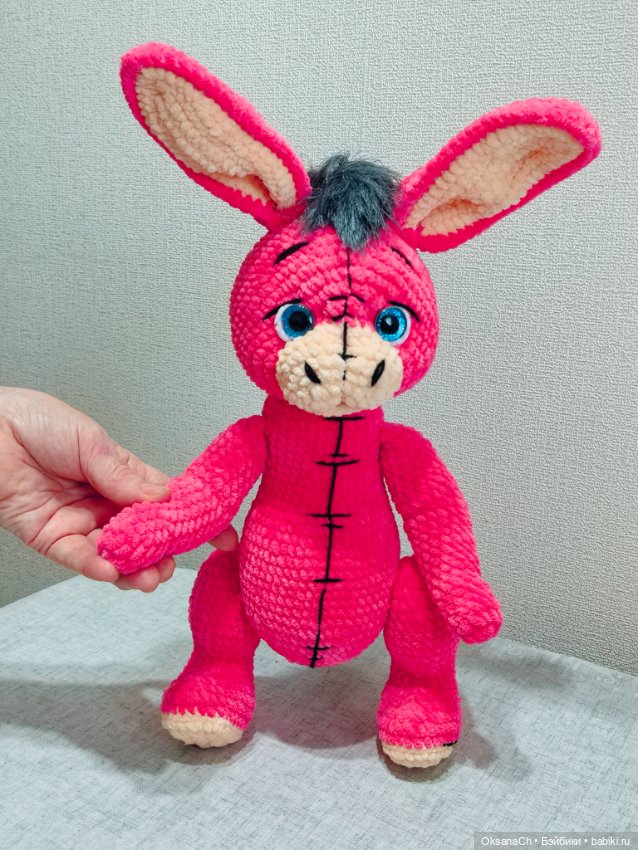 Ослик из плюша — Авторские игрушки