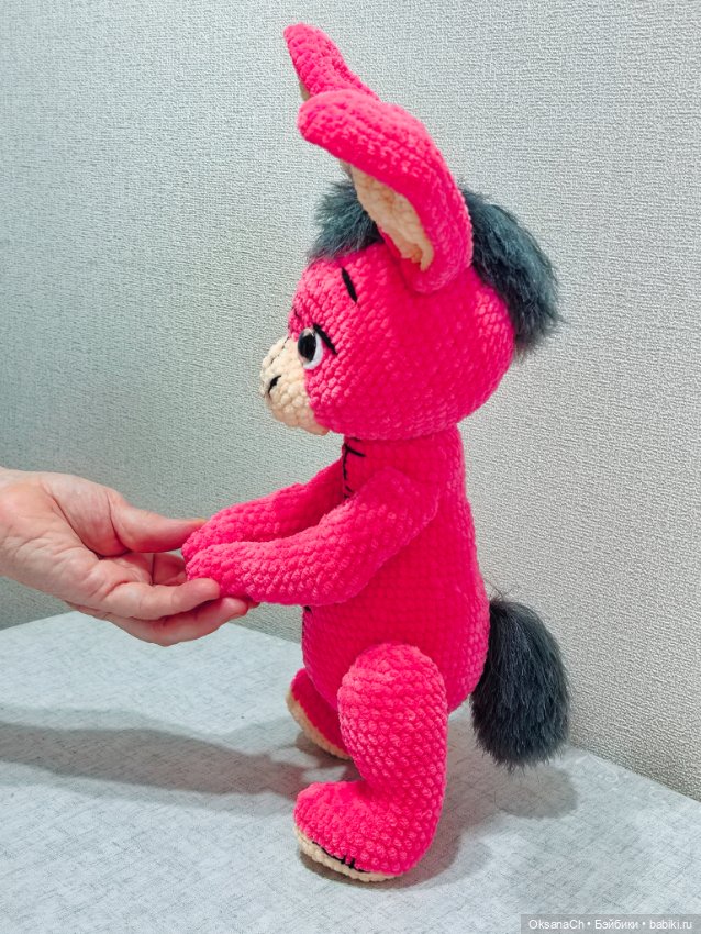 Ослик из плюша — Авторские игрушки (фото 4)