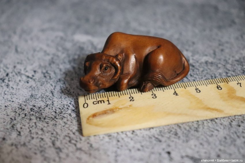 Нэцкэ "Бык". Винтаж! Более 50 лет (фото 5)