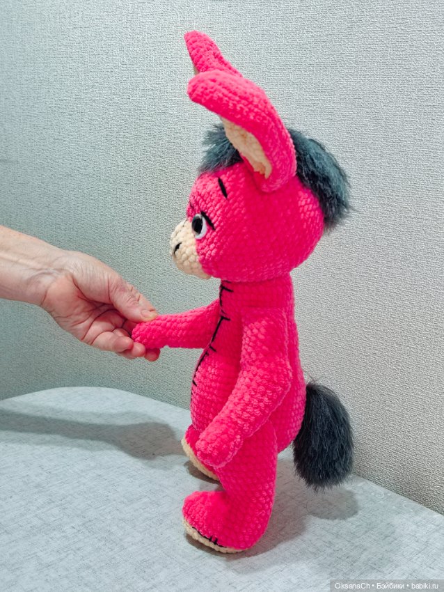 Ослик из плюша — Авторские игрушки (фото 3)