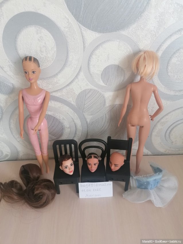 Лот из кукол: Фулла Fulla, Дефа Люси, голова Виктория Бекхем 1997, голова Лея Хасбро, голова Медея (фото 2)