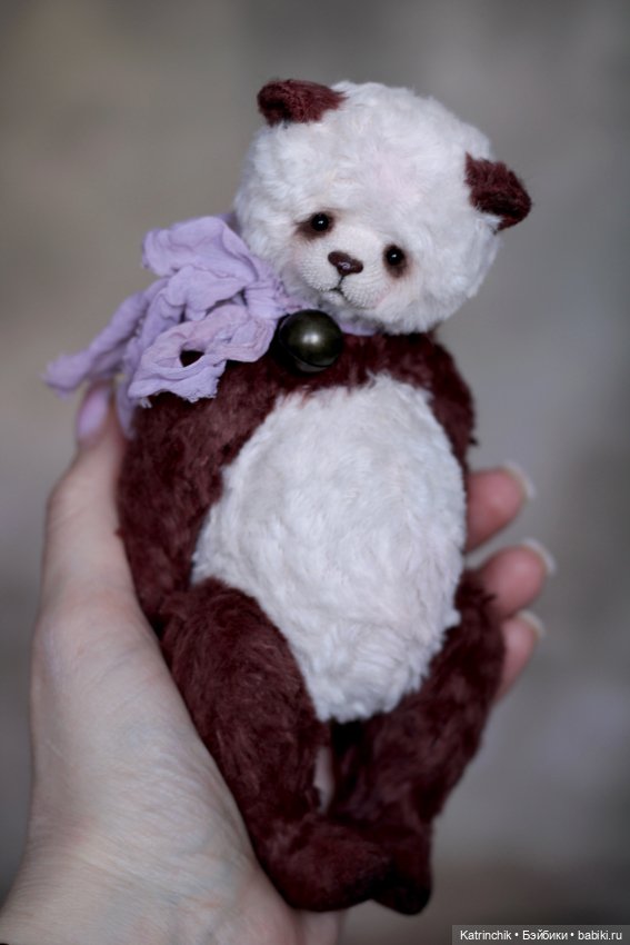 Панда тедди, 18 см — Авторские игрушки (фото 2)