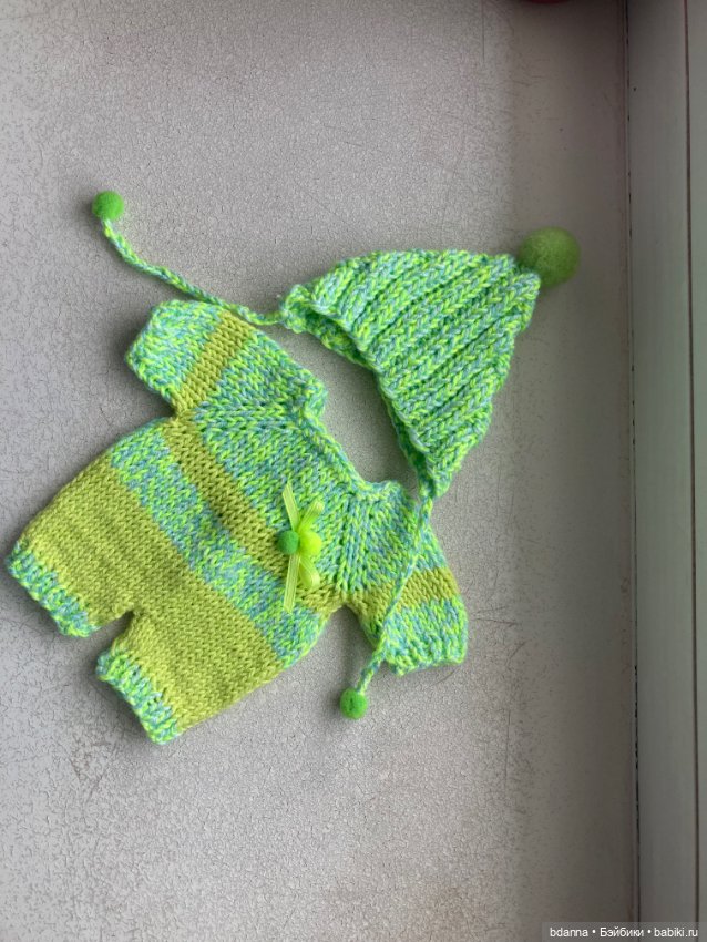 Вязанные комплекты на пупсят (фото 4)