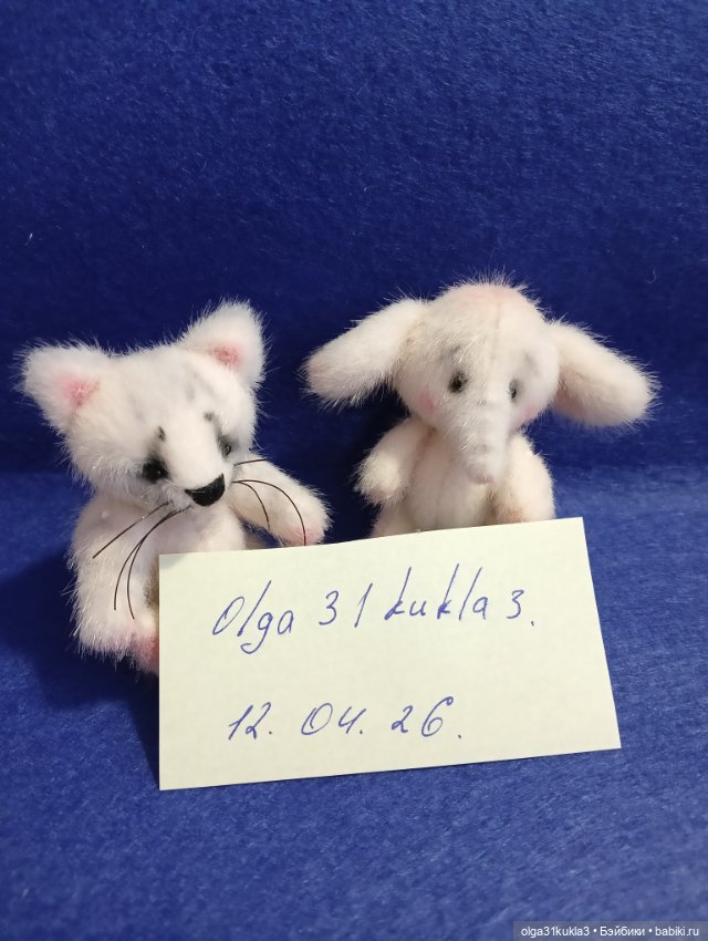 Лот игрушек для кукол. Кот и слоник (фото 6)