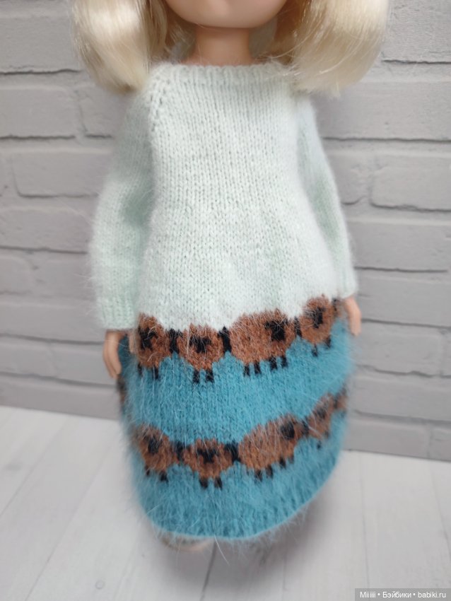 Платье Овечки 3 для кукол Паола Рейна Paola Reina (фото 4)