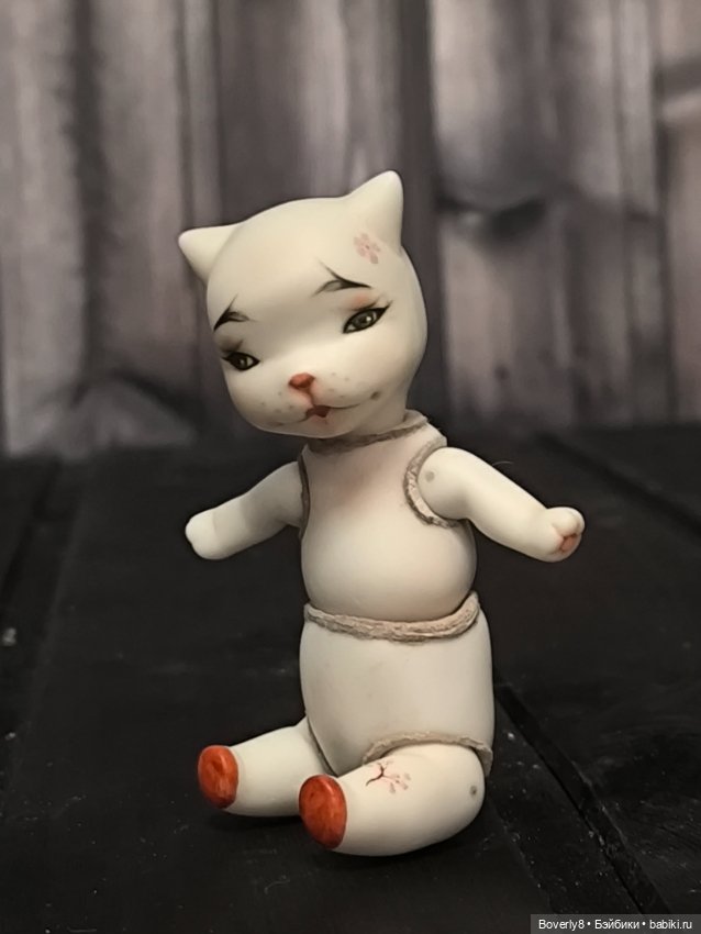 Фарфоровый кот — Авторские куклы BJD (фото 2)