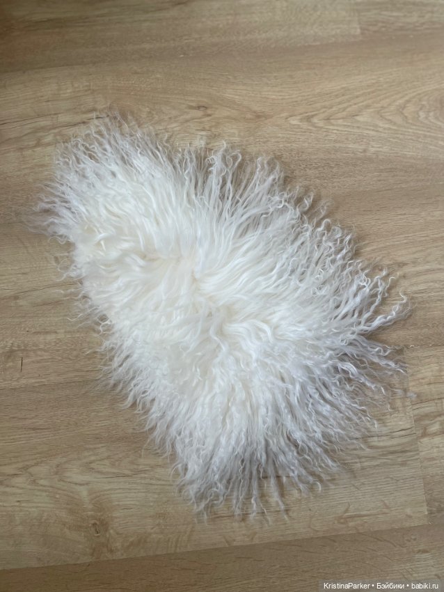 Шерсть белая на шкуре — Парики и волосы (мохер) для кукол
