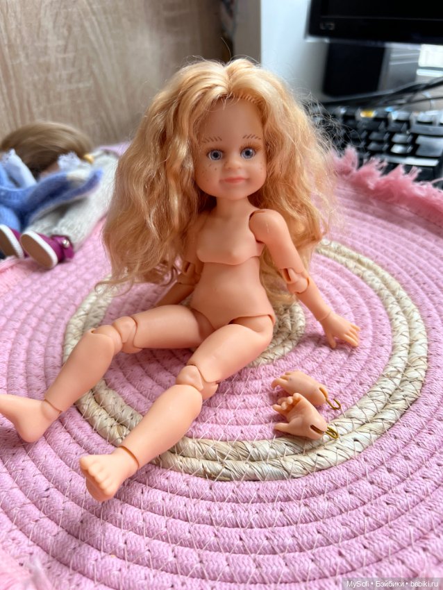 Кукла Паола Рейна мини на теле бжд прошитая козочкой (фото 5)