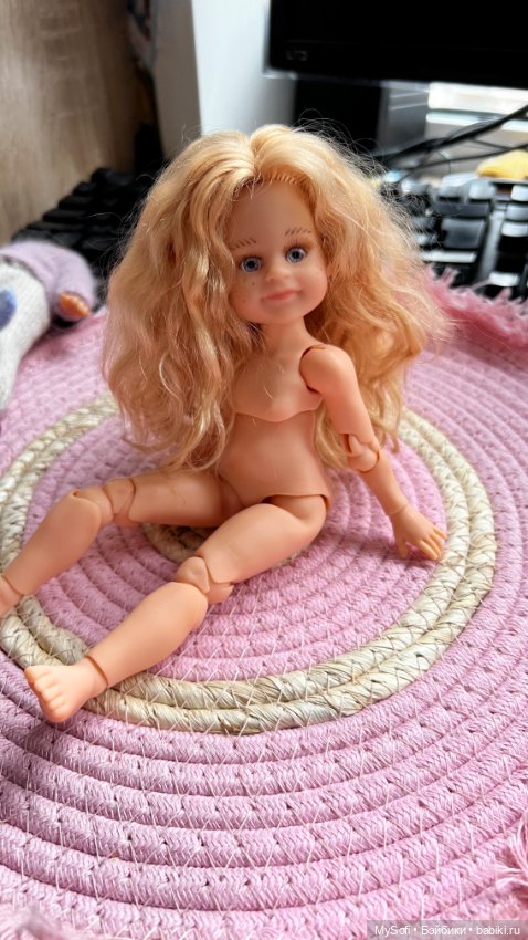 Кукла Паола Рейна мини на теле бжд прошитая козочкой (фото 7)