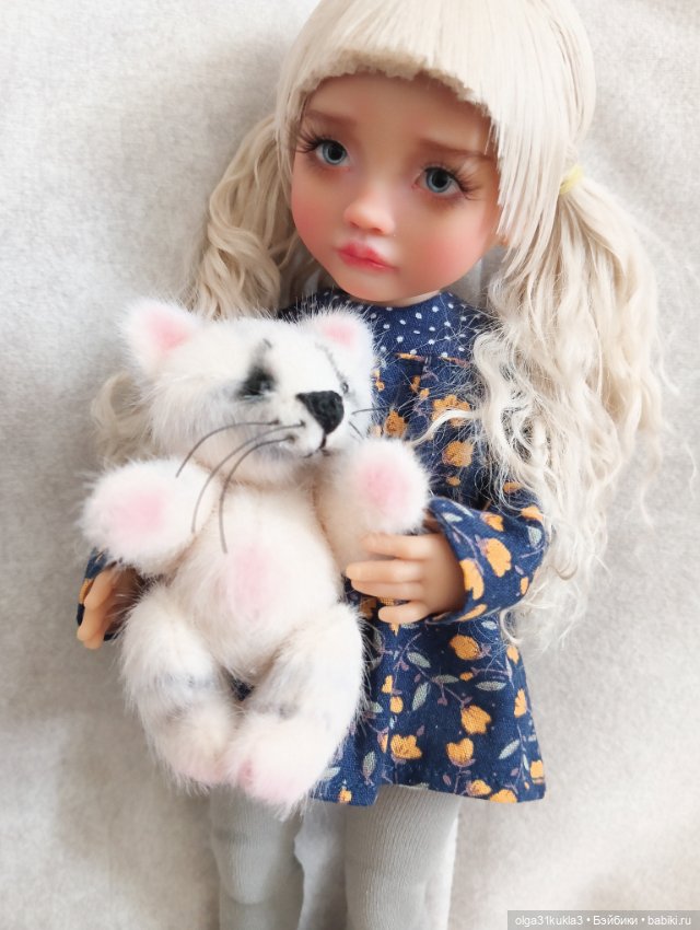 Лот игрушек для кукол. Кот и слоник