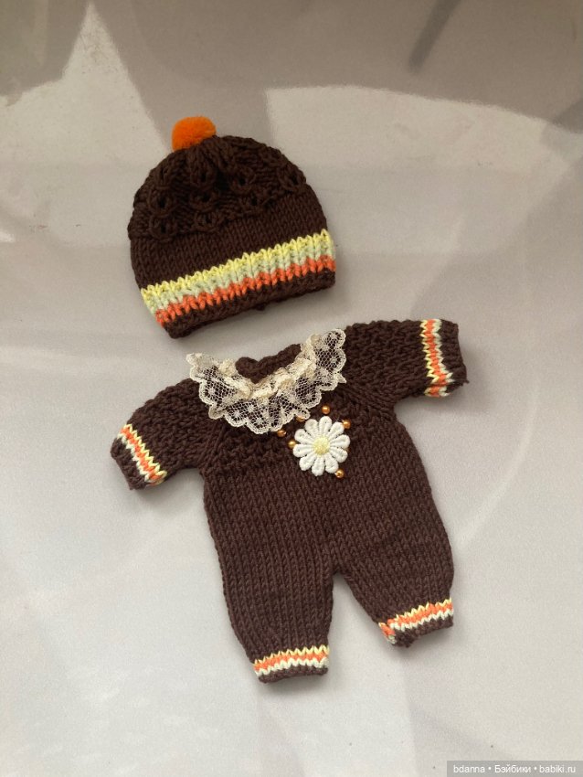 Вязанные комплекты на пупсят (фото 7)