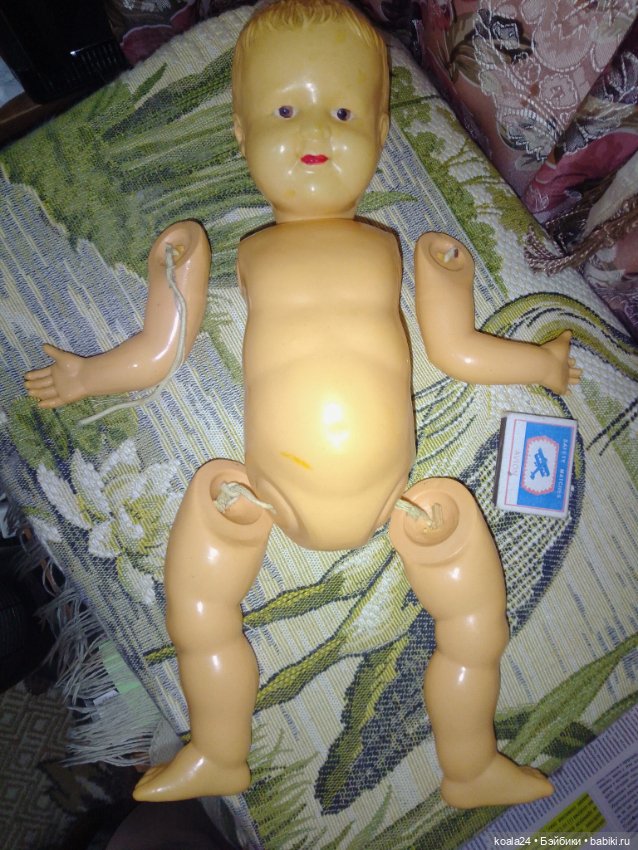 Кукла целлулоидная Пупс СССР Малыш. Целлулоид (фото 3)