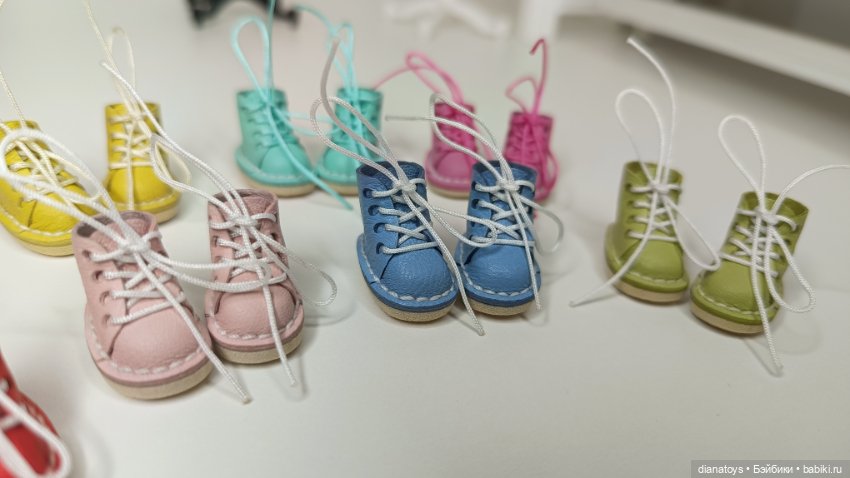 Ботиночки для маленьких кукол из натуральной кожи (фото 5)