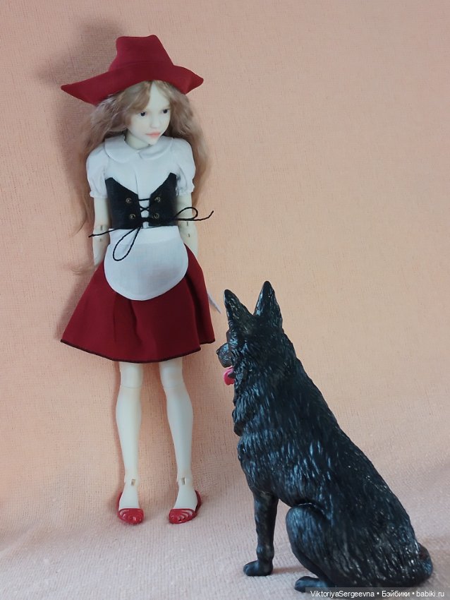 Авторская bjd кукла Девочка Красная шапочка от Vitulya (фото 2)