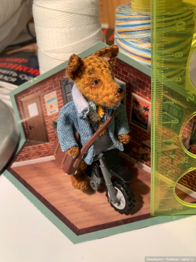 Лис на мотике — Авторские игрушки (фото 3)