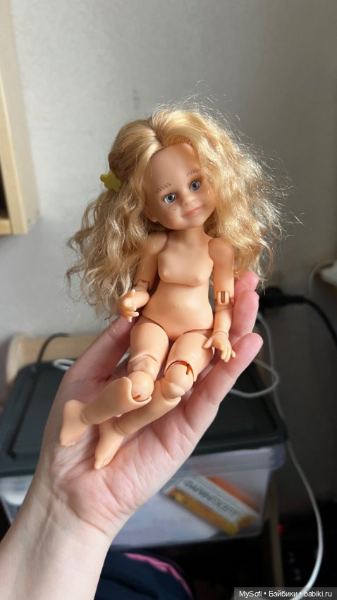 Кукла Паола Рейна мини на теле бжд прошитая козочкой (фото 3)