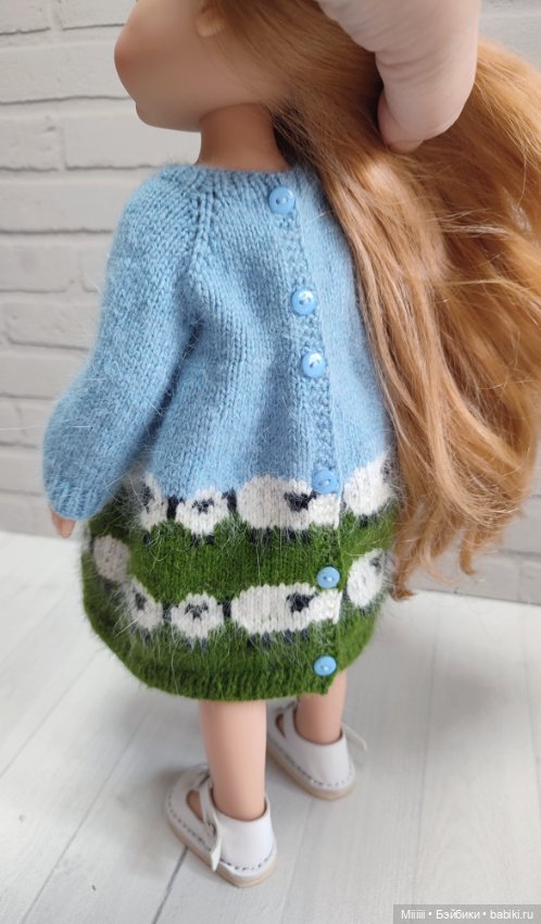 Платье Овечки 4 для кукол Паола Рейна Paola Reina (фото 5)