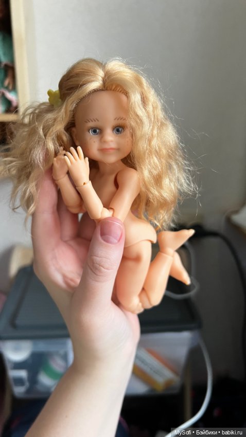 Кукла Паола Рейна мини на теле бжд прошитая козочкой