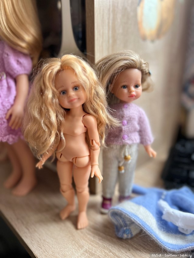 Кукла Паола Рейна мини на теле бжд прошитая козочкой (фото 4)