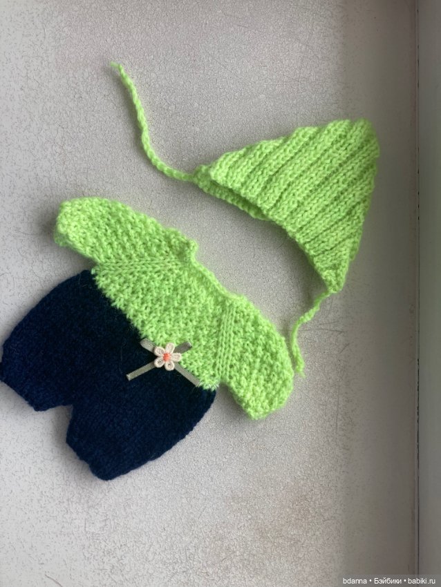 Вязанные комплекты на пупсят (фото 5)