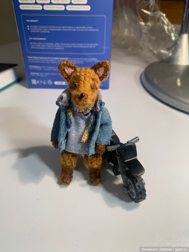 Лис на мотике — Авторские игрушки (фото 8)