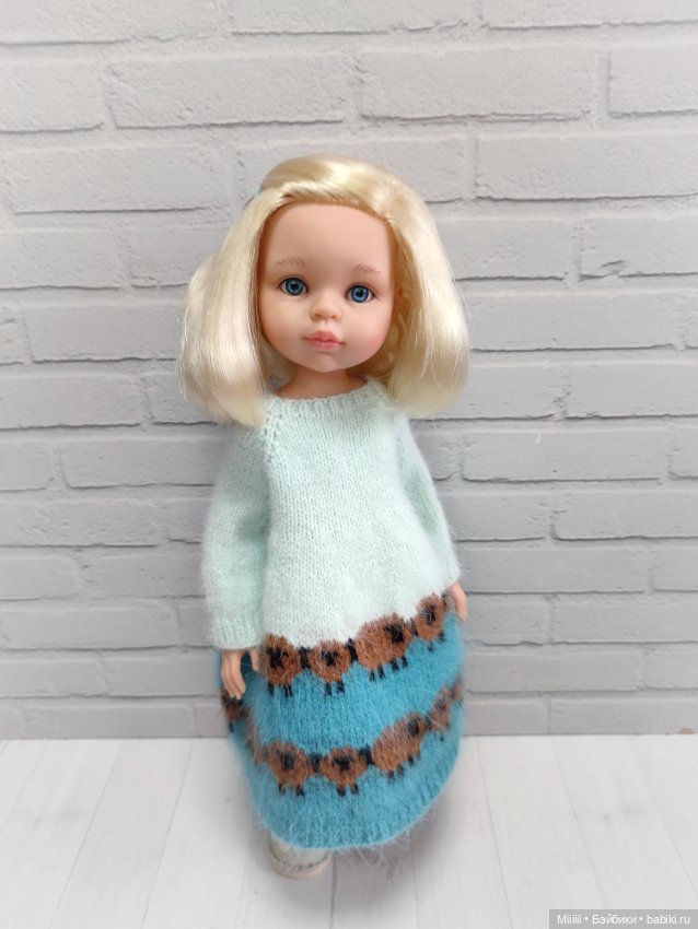 Платье Овечки 3 для кукол Паола Рейна Paola Reina (фото 3)