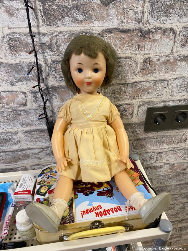 Кукла Наташа, фабрика им. 8 марта начало 60 -х годов (фото 2)