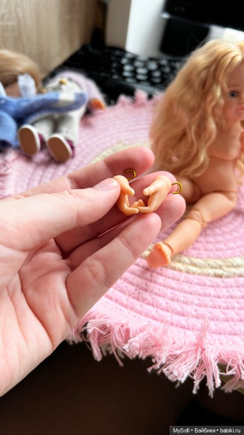 Кукла Паола Рейна мини на теле бжд прошитая козочкой (фото 6)