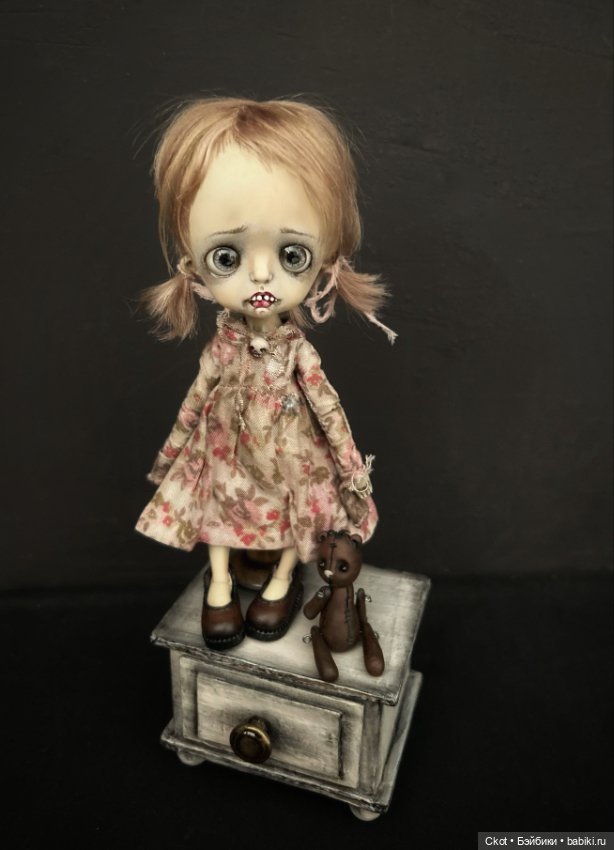 Авторская художественная кукла «Катюшка на катушке» (фото 5)