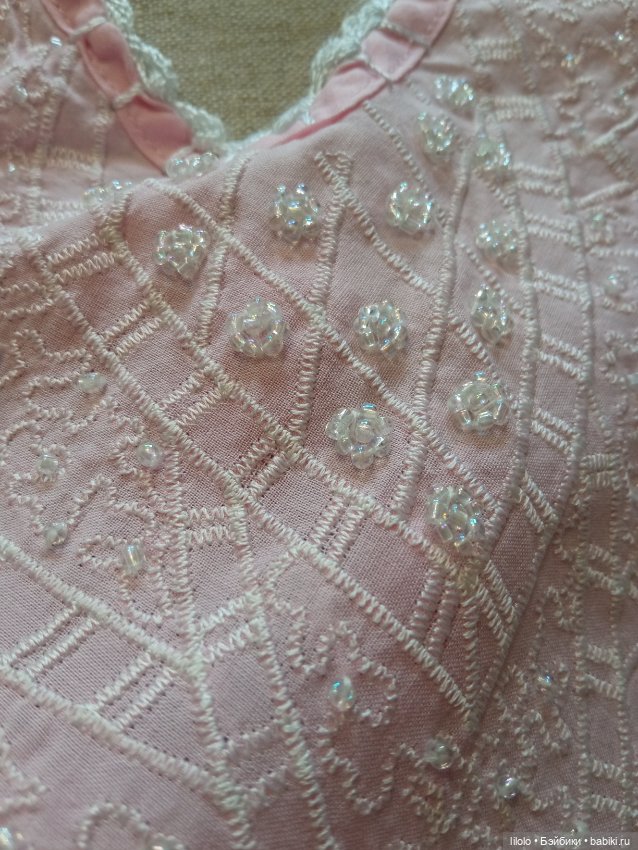 Часть лифа для кукольного рукоделия (фото 2)