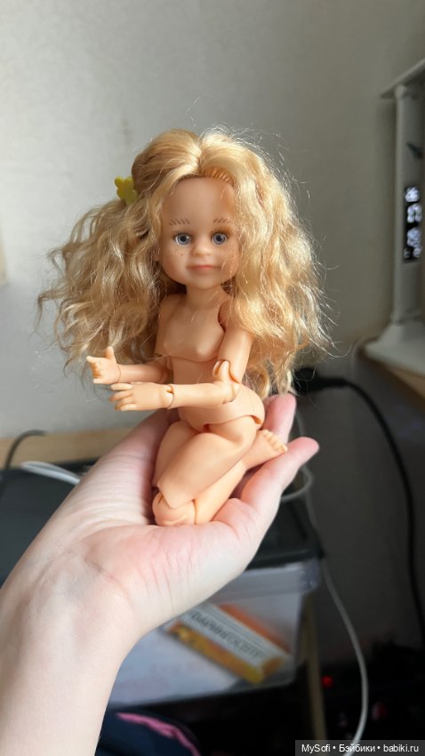 Кукла Паола Рейна мини на теле бжд прошитая козочкой (фото 2)